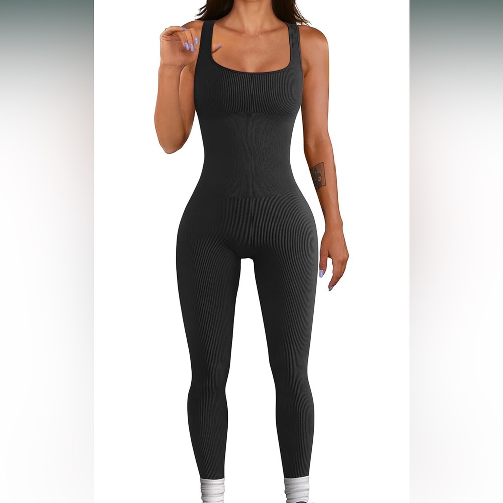 Ribbed Tank Top Jumpsuit